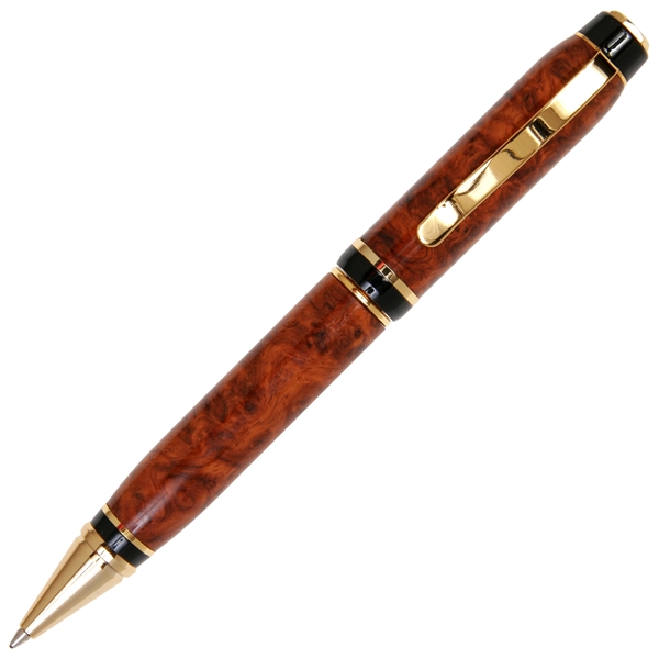 Cigar Twist Pen - Amboyna Burl by Lanier Pens, lanierpens, lanierpens.com, wndpens, WOOD N DREAMS, Pensbylanier