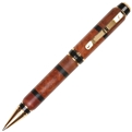 Cigar Twist Pen - Ambonya Burl, Red & Brown Mallee Burl with Ebony Inlays by Lanier Pens, lanierpens, lanierpens.com, wndpens, WOOD N DREAMS, Pensbylanier