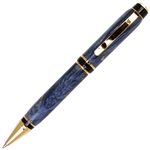 Cigar Twist Pen - Blue Maple Burl by Lanier Pens, lanierpens, lanierpens.com, wndpens, WOOD N DREAMS, Pensbylanier