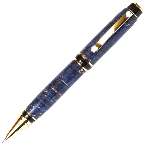 Cigar Twist Pencil - Blue Box Elder by Lanier Pens, lanierpens, lanierpens.com, wndpens, WOOD N DREAMS, Pensbylanier