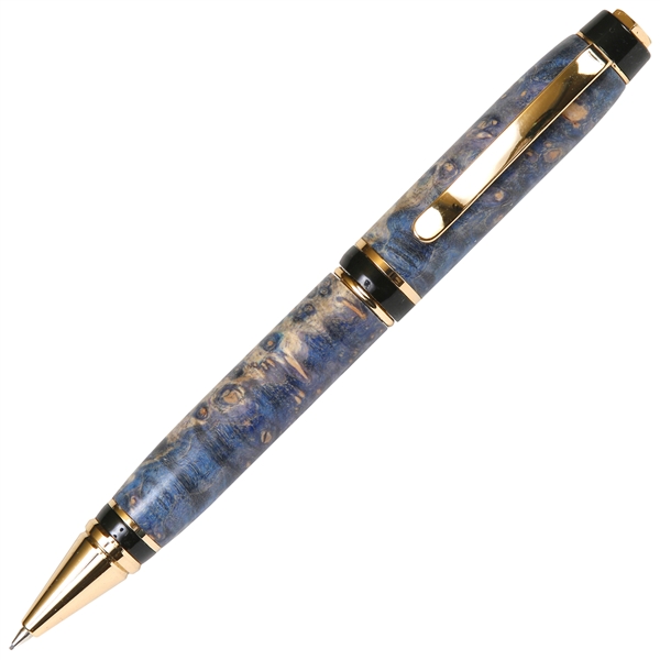 Cigar Twist Pencil - Blue Maple Burl by Lanier Pens, lanierpens, lanierpens.com, wndpens, WOOD N DREAMS, Pensbylanier