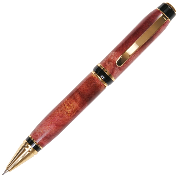 Cigar Twist Pencil - Red Maple Burl by Lanier Pens, lanierpens, lanierpens.com, wndpens, WOOD N DREAMS, Pensbylanier