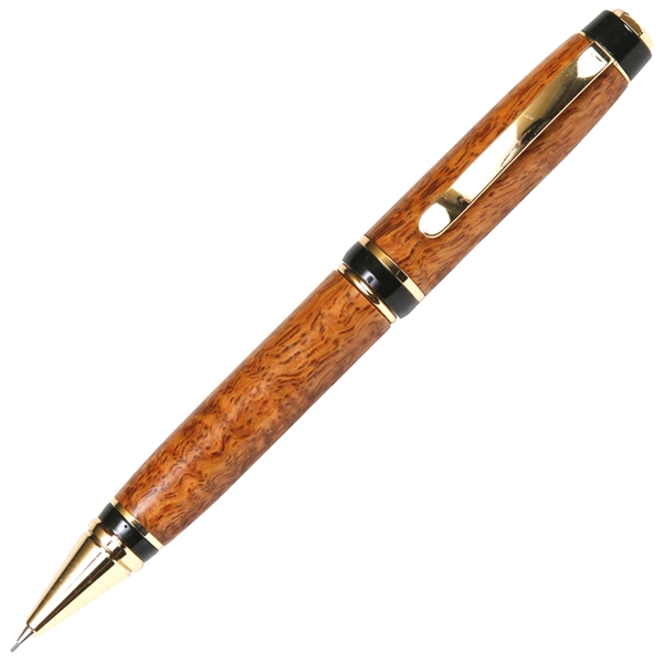 Cigar Twist Pencil - Praduak Tiger Grain by Lanier Pens, lanierpens, lanierpens.com, wndpens, WOOD N DREAMS, Pensbylanier