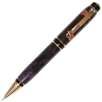 Cigar Twist Pencil - Purple Maple Burl by Lanier Pens, lanierpens, lanierpens.com, wndpens, WOOD N DREAMS, Pensbylanier