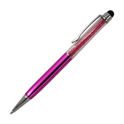 Crystalline Stylus Fuschia Ball Point Pen