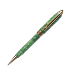 Designer Twist Pen - Green Box Elder by Lanier Pens, lanierpens, lanierpens.com, wndpens, WOOD N DREAMS, Pensbylanier