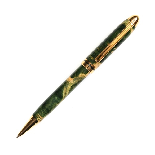 Designer Twist Pen - Green Maple Burl by Lanier Pens, lanierpens, lanierpens.com, wndpens, WOOD N DREAMS, Pensbylanier