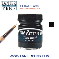 Private Reserve Ultra Black Fast Dry Fountain Pen Ink Bottle 33-F-UB  - Lanier Pens