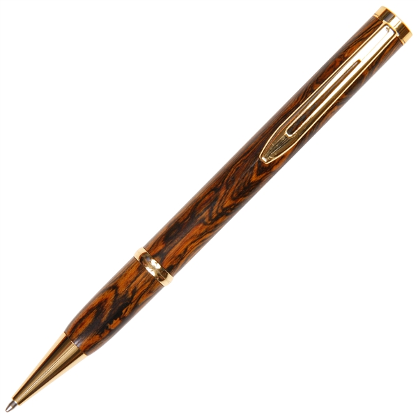 Longwood Twist Pen - Bocote by Lanier Pens, lanierpens, lanierpens.com, wndpens, WOOD N DREAMS, Pensbylanier