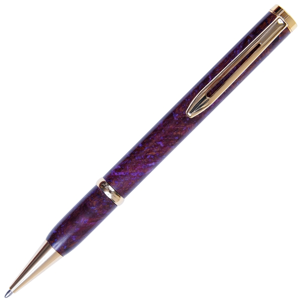 Longwood Twist Pen - Purple Box Elder by Lanier Pens, lanierpens, lanierpens.com, wndpens, WOOD N DREAMS, Pensbylanier