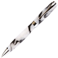 Black & Pearl Marbleized Gloss Body Ballpoint Pen by Lanier Pens