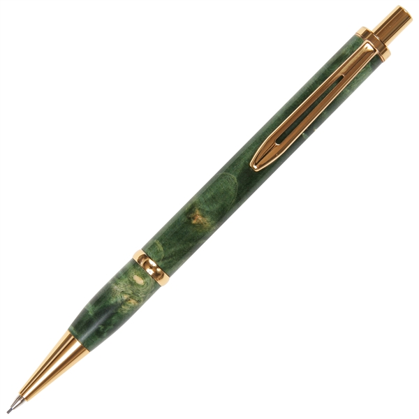 Longwood Pencil - Green Maple Burl by Lanier Pens, lanierpens, lanierpens.com, wndpens, WOOD N DREAMS, Pensbylanier