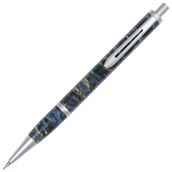 Longwood Pencil - Blue Box Elder by Lanier Pens, lanierpens, lanierpens.com, wndpens, WOOD N DREAMS, Pensbylanier