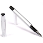 Budget Friendly JJ Rollerball Pen - Silver with Medium Tip Point By Lanier Pens