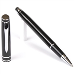 Budget Friendly Black Mercury Rollerball Stylus Pen with Black Medium Tip Point Refill By Lanier Pens