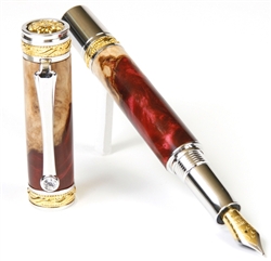 Majestic Fountain Pen - Red Tide