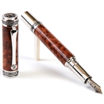 Majestic Fountain Pen - Thuya Burl by Lanier Pens, lanierpens, lanierpens.com, wndpens, WOOD N DREAMS, Pensbylanier