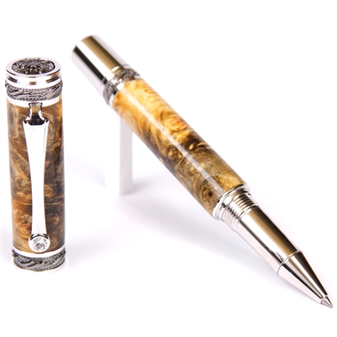 Majestic Rollerball Pen - Buckeye Burl by Lanier Pens, lanierpens, lanierpens.com, wndpens, WOOD N DREAMS, Pensbylanier