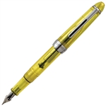 Monteverde USA Monza ID Yellow Fountain Pen Clear Flex Nib (Cartridge/Converter/Eyedropper Filling System) by Lanier Pens