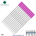12 Pack - Monteverde Soft Roll Ballpoint C13 Paste Ink Refill Compatible with most Cross Style Ballpoint Pens - Pink (Medium Tip 0.7mm) - Wood N Dreams