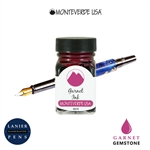 Monteverde G309GA 30 ml Gemstone Fountain Pen Ink Bottle- Garnet