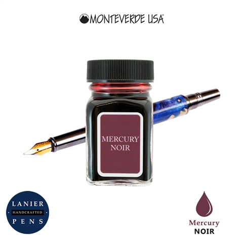 Monteverde G309MN 30 ml Noir Fountain Pen Ink Bottle- Mercury Noir