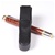 Black Single Leather Pen Box Round by Lanier Pens, lanierpens, lanierpens.com, wndpens, WOOD N DREAMS, Pensbylanier