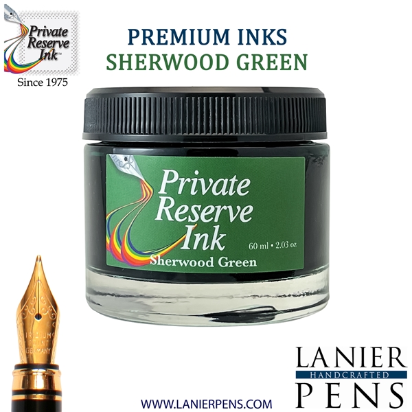 Private Reserve Ink Bottle 60ml - Sherwood Green (PR17012)