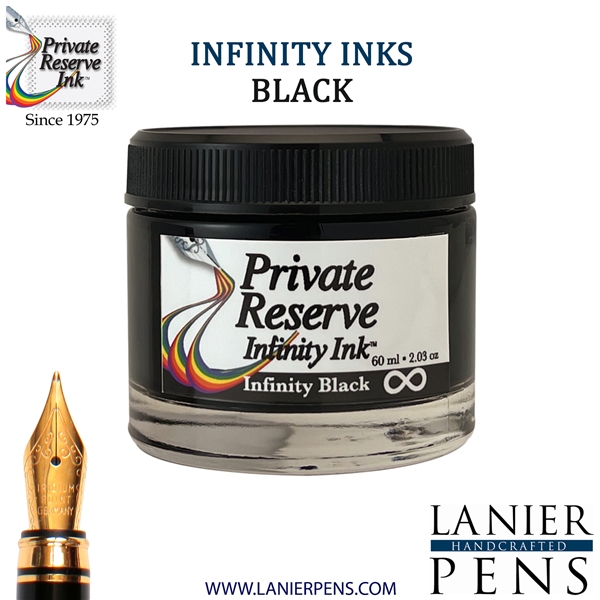 Private Reserve Ink Bottle 60ml - Infinity Black (with E.C.O. formula), PR17051