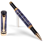 Classic Rollerball Pen - Blue Box Elder by Lanier Pens, lanierpens, lanierpens.com, wndpens, WOOD N DREAMS, Pensbylanier