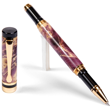 Classic Rollerball Pen - Purple Box Elder by Lanier Pens, lanierpens, lanierpens.com, wndpens, WOOD N DREAMS, Pensbylanier