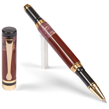 Classic Rollerball Pen - Cocobolo with Purple Box Elder by Lanier Pens, lanierpens, lanierpens.com, wndpens, WOOD N DREAMS, Pensbylanier