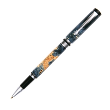 Classic Rollerball Pen - Blue Box Elder by Lanier Pens, lanierpens, lanierpens.com, wndpens, WOOD N DREAMS, Pensbylanier