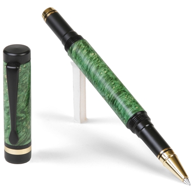 Classic Rollerball Pen - Green Box Elder by Lanier Pens, lanierpens, lanierpens.com, wndpens, WOOD N DREAMS, Pensbylanier