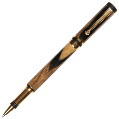 Classic Elite Rollerball Pen - Black & White Ebony by Lanier Pens, lanierpens, lanierpens.com, wndpens, WOOD N DREAMS, Pensbylanier