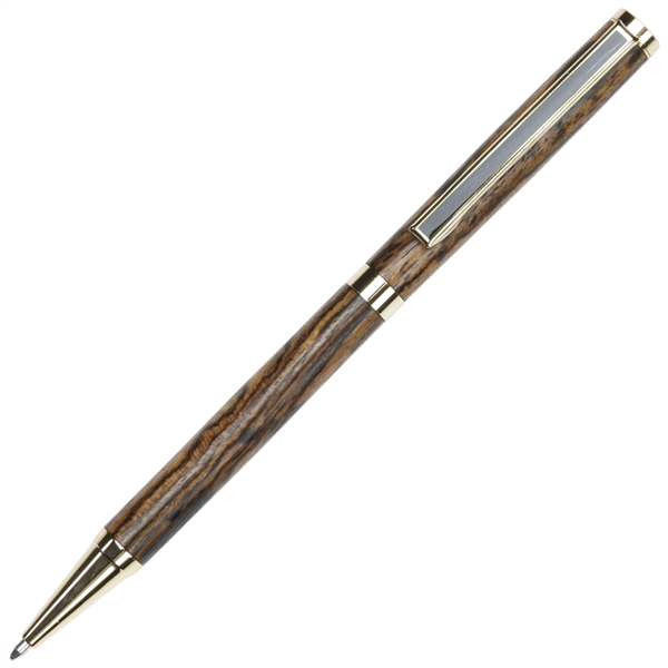 Slimline Twist Pen - Bocote by Lanier Pens, lanierpens, lanierpens.com, wndpens, WOOD N DREAMS, Pensbylanier