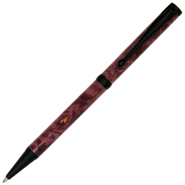 Slimline Twist Pen - Purple Box Elder by Lanier Pens, lanierpens, lanierpens.com, wndpens, WOOD N DREAMS, Pensbylanier
