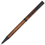 Slimline Twist Pen - Black & Brown by Lanier Pens, lanierpens, lanierpens.com, wndpens, WOOD N DREAMS, Pensbylanier