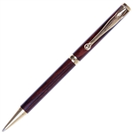 Slimline Twist Pen - Kingwood by Lanier Pens, lanierpens, lanierpens.com, wndpens, WOOD N DREAMS, Pensbylanier