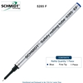 Schmidt 5285 Extra Fine Rollerball Metal Refill - Blue Ink (Extra Fine Tip 0.5mm) by Lanier Pens, Wood N Dreams