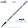 Schmidt 5888 Safety Ceramic Rollerball Metal Refill - Blue Ink (Broad Tip 1.00mm) by Lanier Pens, Wood N Dreams