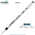 12 Pack - Schmidt 6040 FineLiner Fiber Tip Metal Refill - Black Ink (Medium Tip 1.00mm) by Lanier Pens, Wood N Dreams