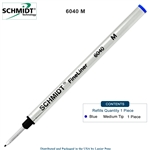 Schmidt 6040 FineLiner Fiber Tip Metal Refill - Blue Ink (Medium Tip 1.00mm) by Lanier Pens, Wood N Dreams