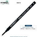 6 Pack - Schmidt 888 Safety Ceramic Rollerball Refill - Black Ink (Broad Tip 1.00mm) by Lanier Pens, Wood N Dreams