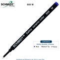 3 Pack - Schmidt 888 Safety Ceramic Rollerball Refill - Blue Ink (Medium Tip 0.7mm) by Lanier Pens, Wood N Dreams