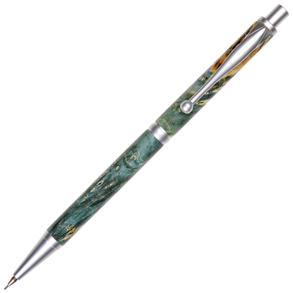 Slimline Pencil - Blue Maple Burl by Lanier Pens, lanierpens, lanierpens.com, wndpens, WOOD N DREAMS, Pensbylanier