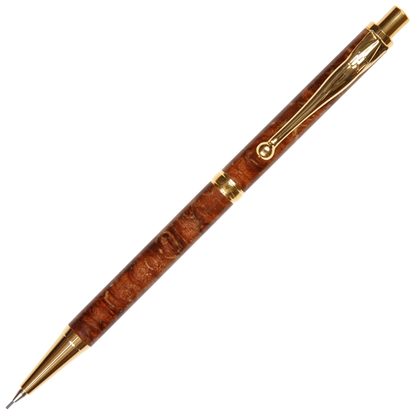 Slimline Pencil - Brown Box Elder by Lanier Pens, lanierpens, lanierpens.com, wndpens, WOOD N DREAMS, Pensbylanier