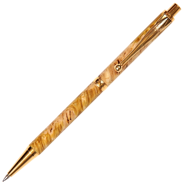 Slimline Pencil - Yellow Box Elder by Lanier Pens, lanierpens, lanierpens.com, wndpens, WOOD N DREAMS, Pensbylanier