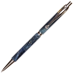 Slimline Pencil - Blue Maple Burl by Lanier Pens, lanierpens, lanierpens.com, wndpens, WOOD N DREAMS, Pensbylanier