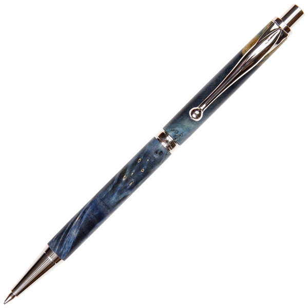 Slimline Pencil - Blue Maple Burl by Lanier Pens, lanierpens, lanierpens.com, wndpens, WOOD N DREAMS, Pensbylanier